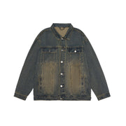 Men's washed denim jacket, view 8 - MRSLM