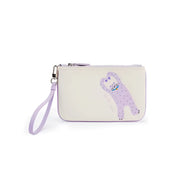 split leather clutch bag, view 3 - MRSLM