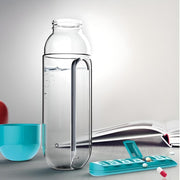 600ml water bottle with pill boxes, view 9 - MRSLM