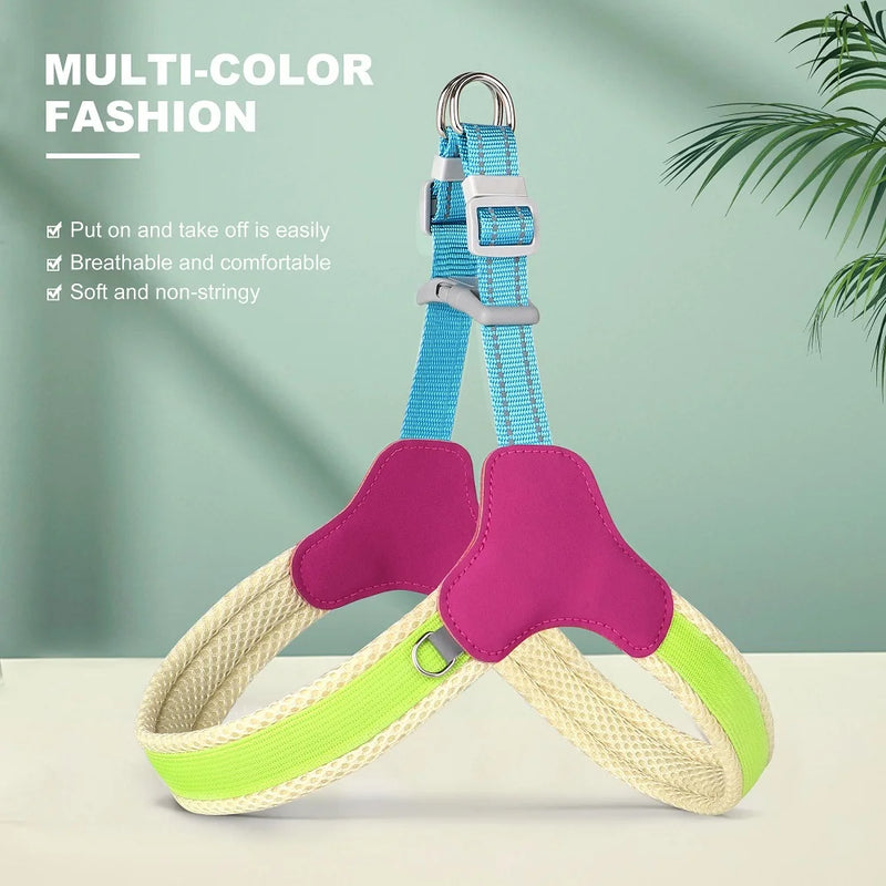 reflective mesh nylon dog harness, view 3 - MRSLM