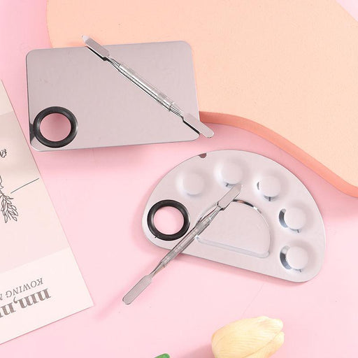 stainless steel makeup mixing palette - MRSLM