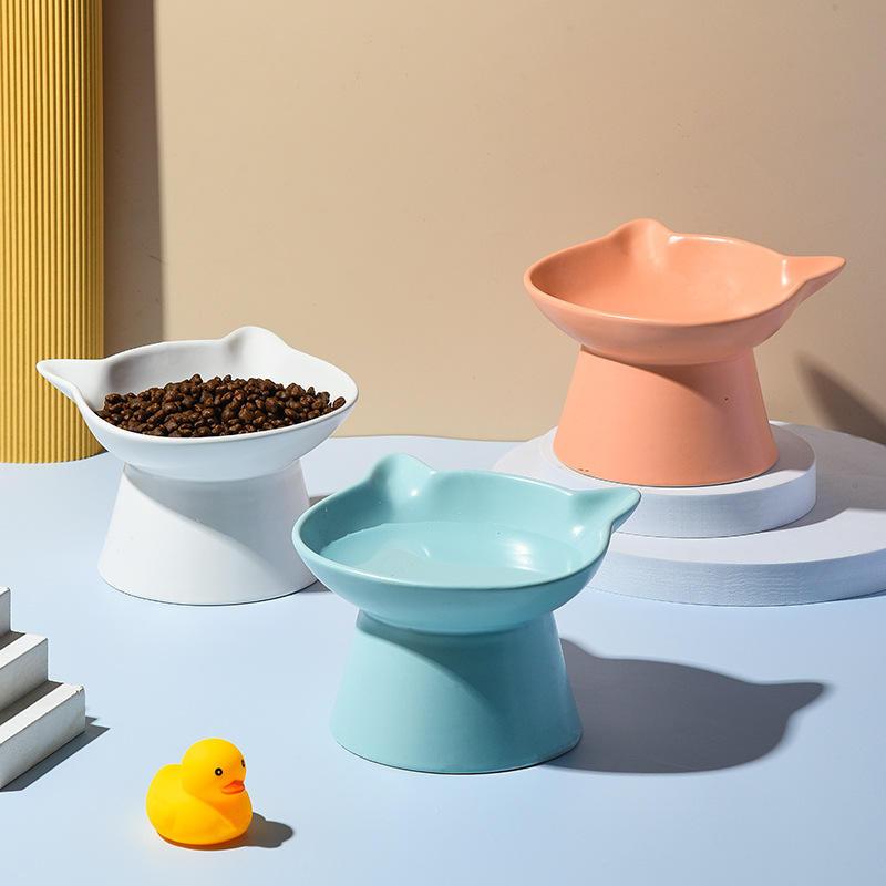 elevated ceramic cat bowl - MRSLM