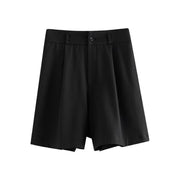 high-waist A-line commuter shorts, view 6 - MRSLM