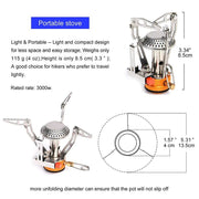 Portable titanium gas stove, view 5 - MRSLM