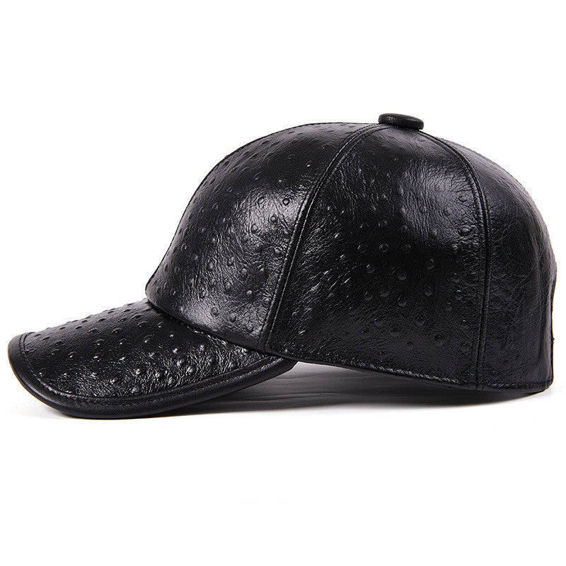 Men's cowhide baseball hat, view 6 - MRSLM