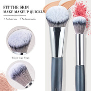 professional blue makeup brush set, view 5 - MRSLM