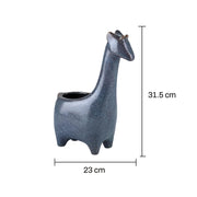 giraffe ceramic flower pot, view 7 - MRSLM