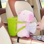 cute cartoon car tissue and trash holder, view 3 - MRSLM