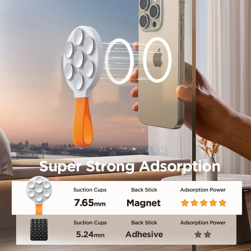 magnetic phone mount with silicone strap, view 6 - MRSLM
