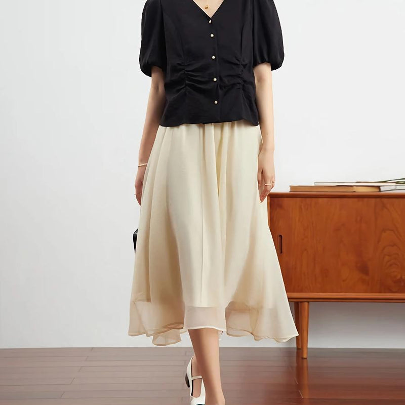 elastic waist A-line tutu skirt - MRSLM
