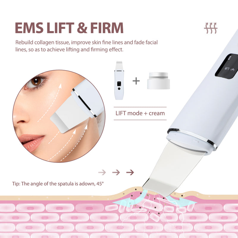 ultrasonic blackhead remover scrubber, view 5 - MRSLM
