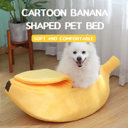 banana shape soft pet bed, view 6 - MRSLM