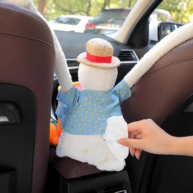 cartoon car trash bin and tissue holder, view 5 - MRSLM
