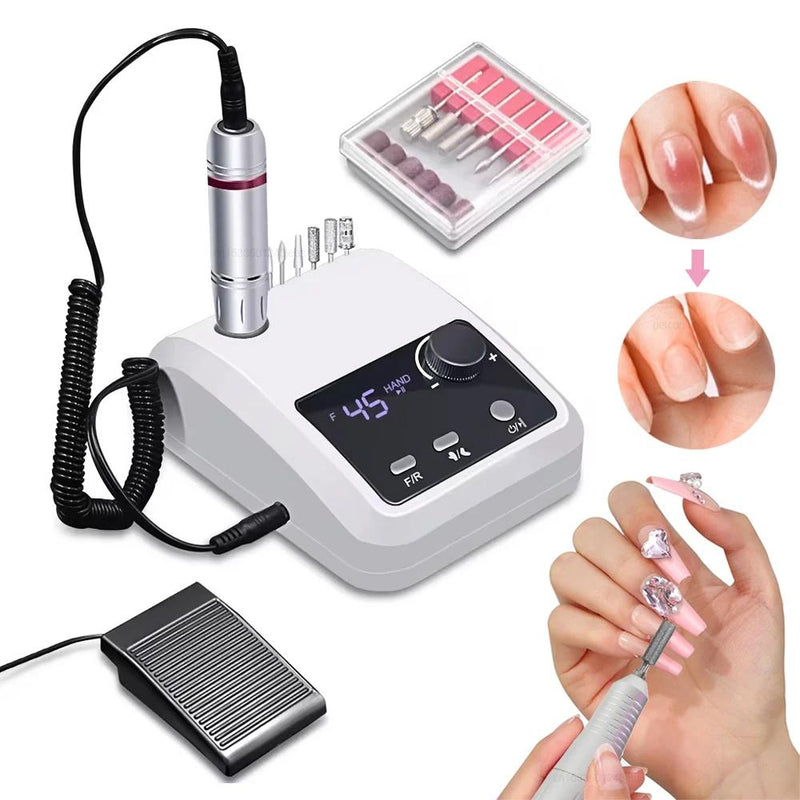 professional 45000rpm electric nail drill machine, view 5 - MRSLM