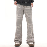 retro washed gray straight jeans - MRSLM