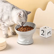 Elevated ceramic cat and small dog bowl, view 2 - MRSLM