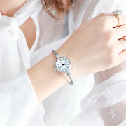 retro small gold bangle bracelet watch, view 2 - MRSLM
