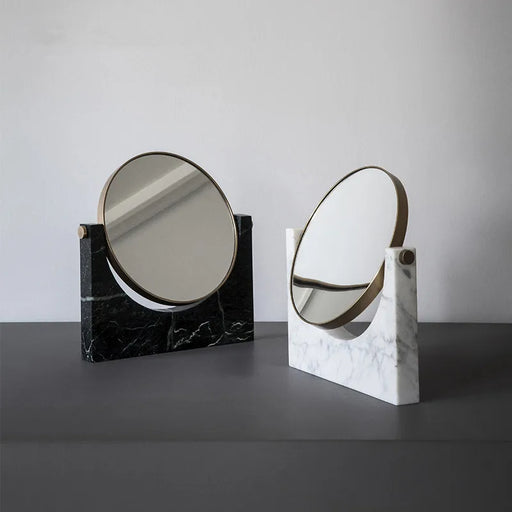 Marble rotating makeup vanity mirror - MRSLM