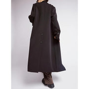 coffee trench coat for women, view 6 - MRSLM