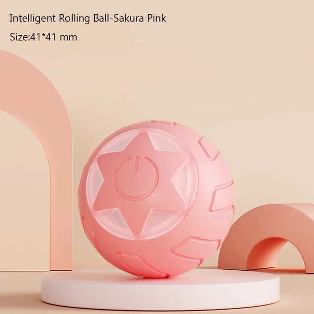 interactive smart rolling ball toy for cats and puppies, view 4 - MRSLM