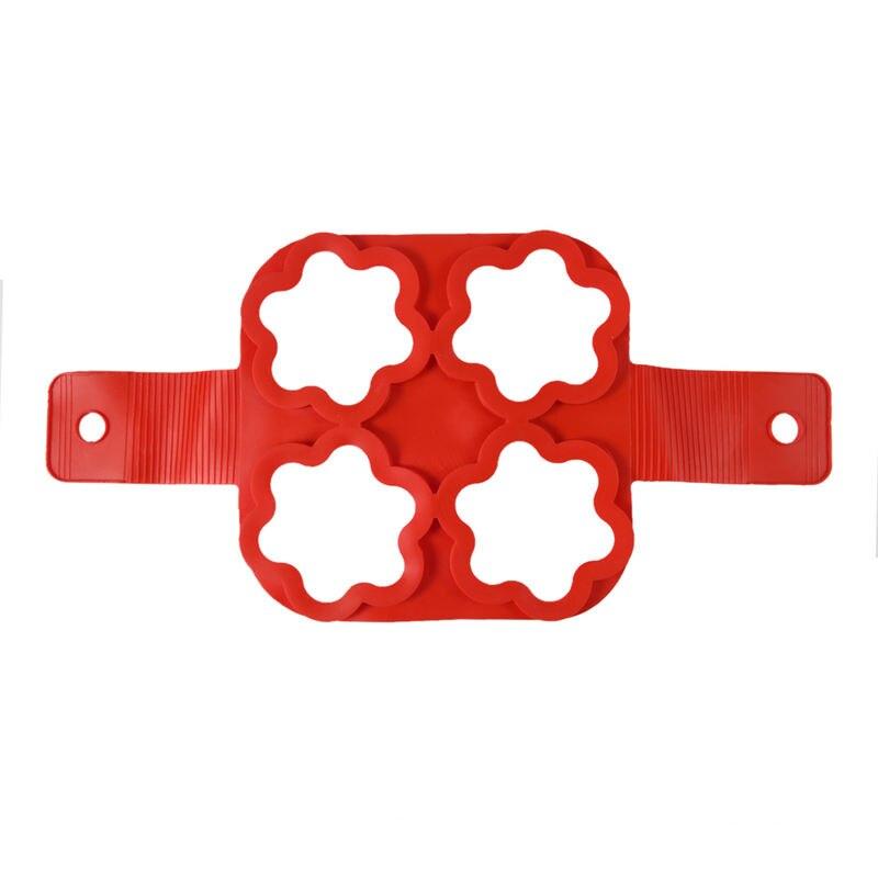 red silicone pancake and egg mold ring, view 3 - MRSLM
