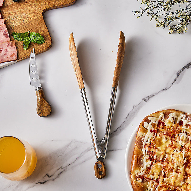 non-stick bbq cooking tongs, view 7 - MRSLM