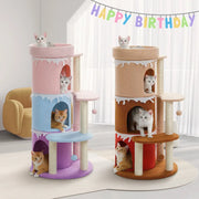 multi-level cat tree tower with sisal scratching posts - MRSLM