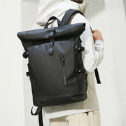 expandable roll-top laptop backpack, view 3 - MRSLM