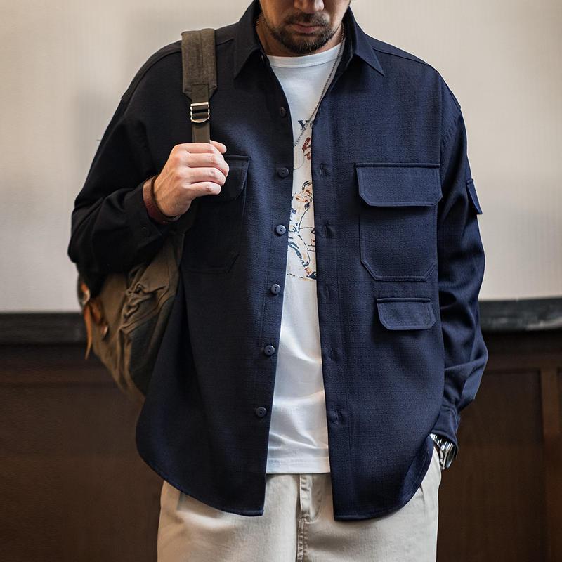 men's anti-wrinkle shirt jacket - MRSLM