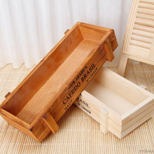vintage wooden planter box - MRSLM