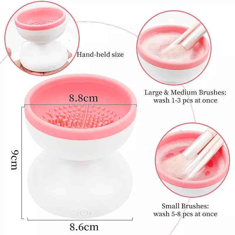usb electric makeup brush cleaner and dryer, view 2 - MRSLM