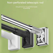 adjustable stainless steel shower curtain rod, view 8 - MRSLM