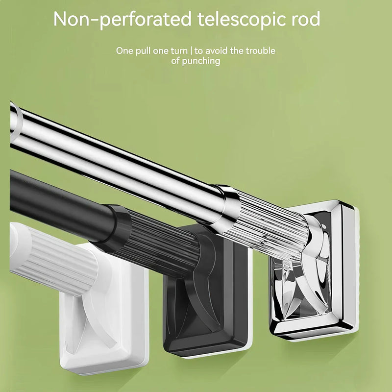 adjustable stainless steel shower curtain rod, view 8 - MRSLM