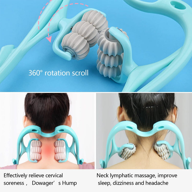 Handheld neck massager roller, view 5 - MRSLM