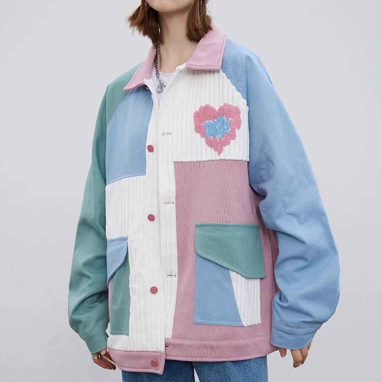 men's patchwork heart jacket, view 4 - MRSLM