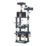 Large cat tree tower for indoor cats, view 2 - MRSLM