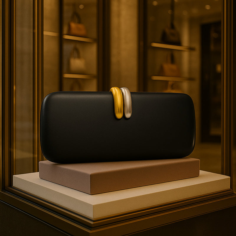 oval clutch crossbody bag, view 8 - MRSLM