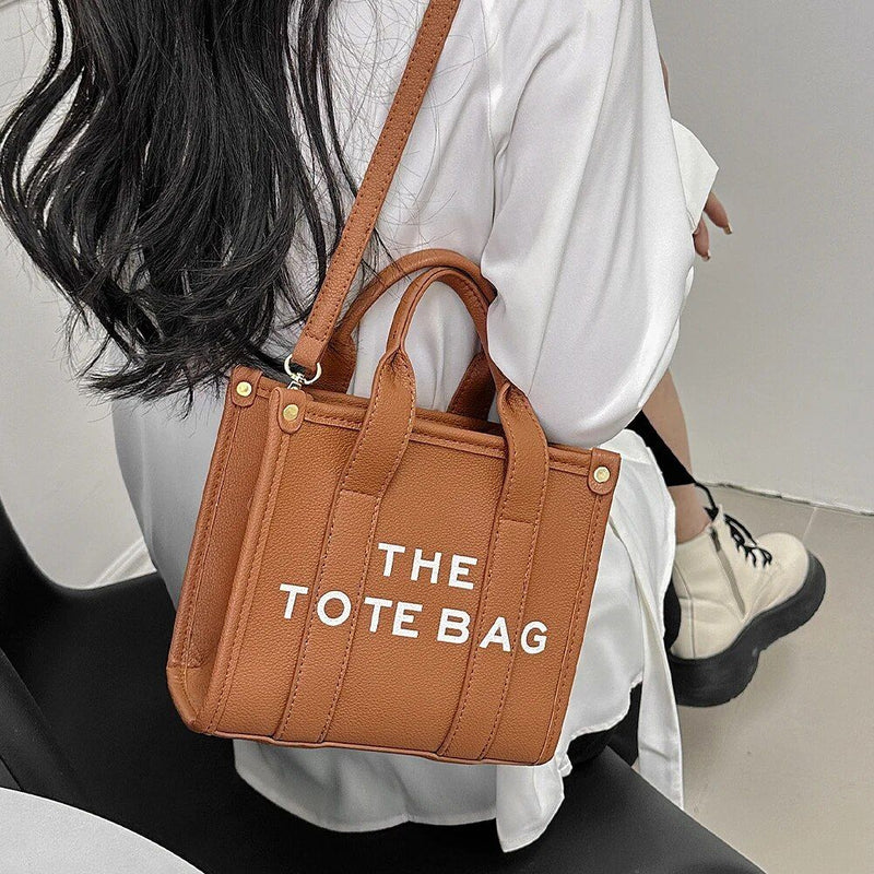women's PU leather tote bag, view 13 - MRSLM
