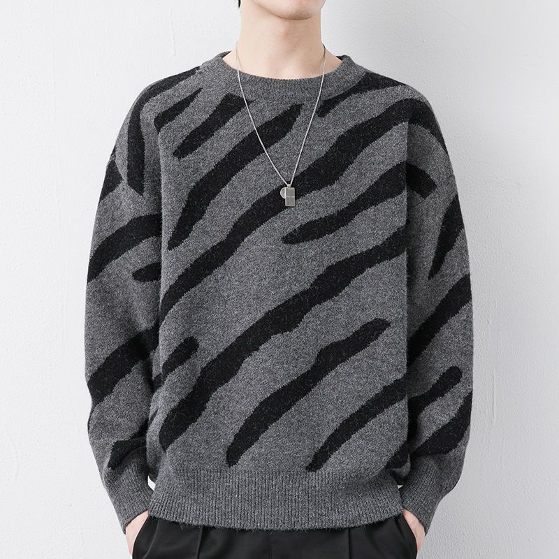 loose velvet thickened woven sweater, view 5 - MRSLM