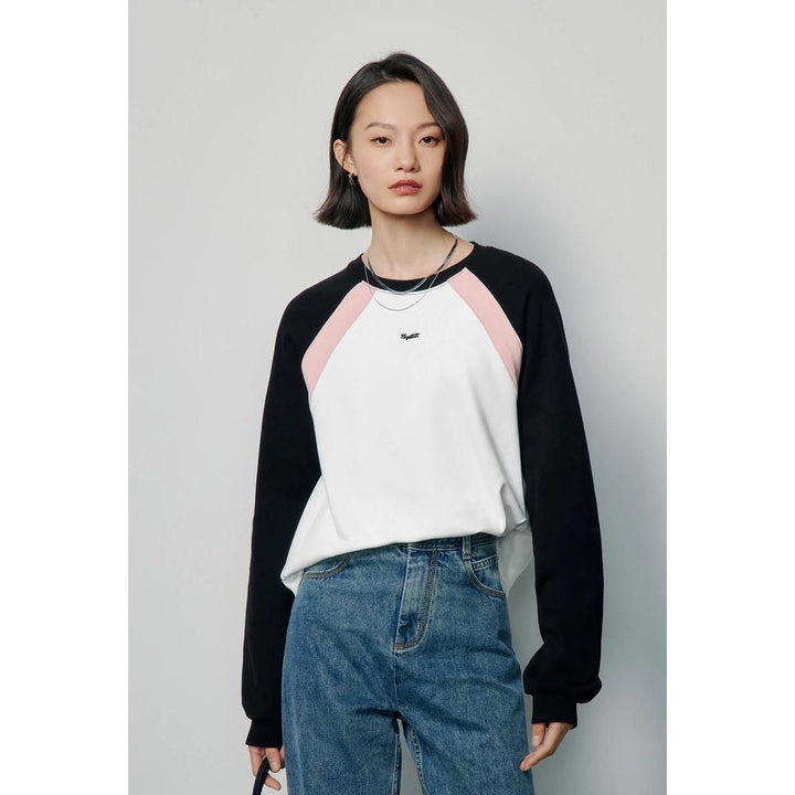 Spring Long Sleeve O-Neck Loose Tee