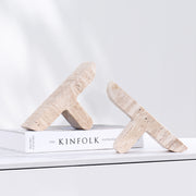 Travertine bookend, view 3 - MRSLM