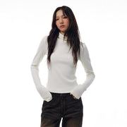 Women's high neck pullover t-shirt - MRSLM