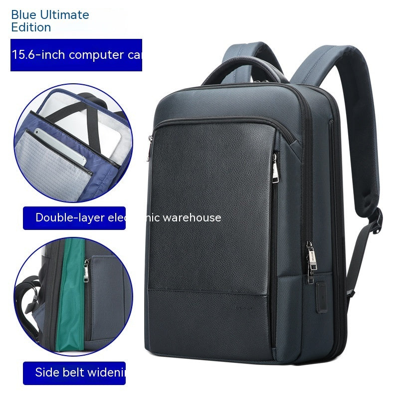 men's business USB backpack, view 3 - MRSLM