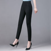 Women's high waist thin solid color leggings, view 3 - MRSLM