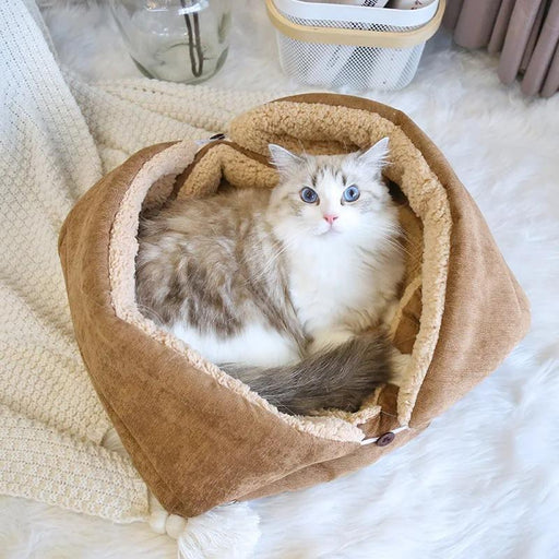 fluffy winter cat bed - MRSLM
