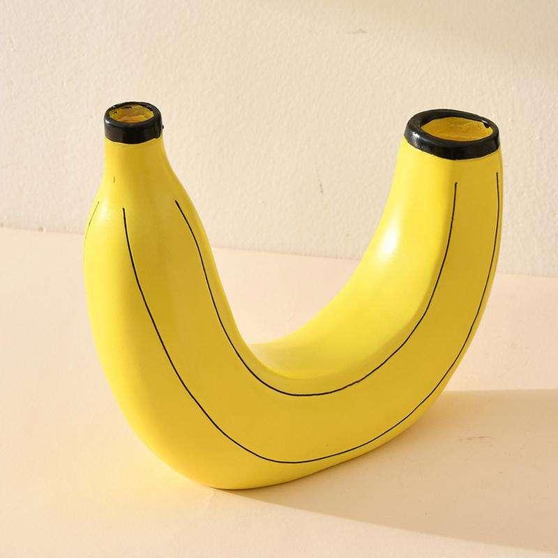Resin banana flower vase - MRSLM