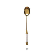 stainless steel dessert spoon, view 2 - MRSLM