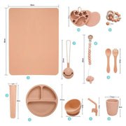 baby silicone tableware set, view 10 - MRSLM