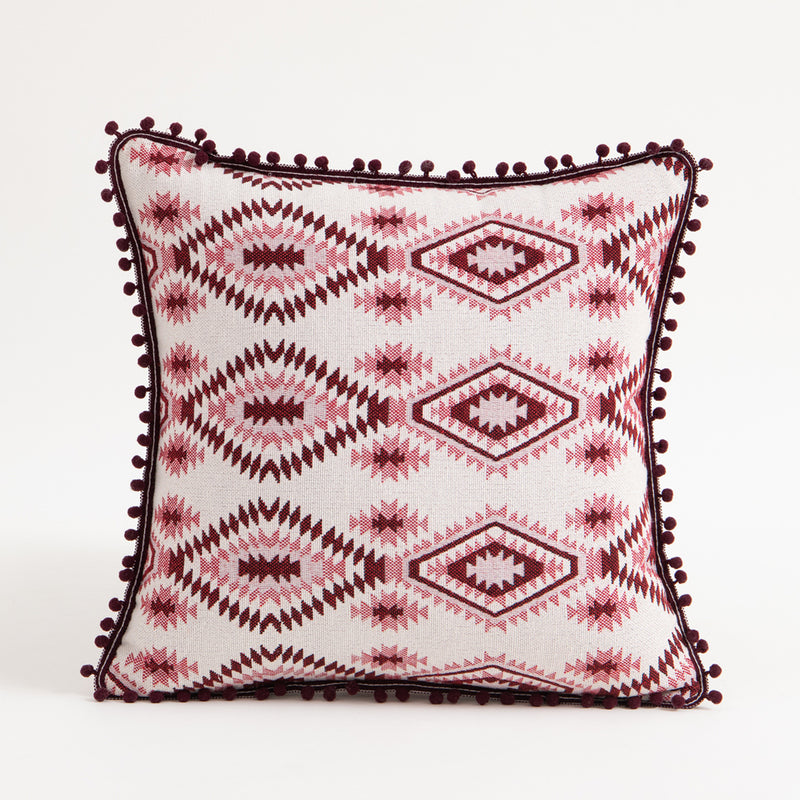 moroccan boho tassel cushion covers, view 3 - MRSLM