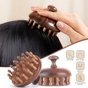 wooden massage comb, view 4 - MRSLM